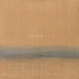 Eduard Angeli, Die Insel, 2002, charcoal, red chalk, and oil on jute; framed