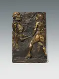 Alfred Hrdlicka, Der Tod und das Mädchen, 1972, bronze, patinated