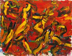 Otto Muehl, Untitled, 1983, oil on canvas; unframed