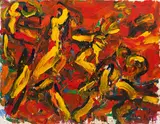Otto Muehl, Untitled, 1983, oil on canvas; unframed