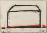 Arnulf Rainer, Haus, 1969, mixed media on ultraphane; framed