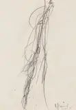 Arnulf Rainer, Gipfel, 1969, black chalk on paper; framed