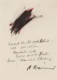 Arnulf Rainer, Untitled, oil pastel on paper; framed