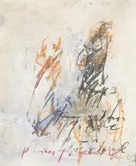 Valentin Oman, Untitled, 1985, mixed media on paper; unframed