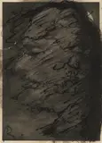 Arnulf Rainer, Napoleon (from the series "Totenmasken"), 1978, ink, pencil, black chalk on letterpress; framed