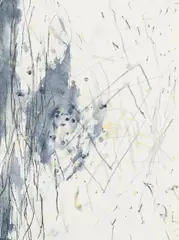 Hubert Scheibl, Untitled, 1989, mixed media on paper; unframed