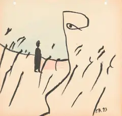 Franz Blaas, Untitled, 1993, mixed media on paper; unframed
