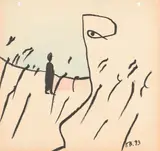 Franz Blaas, Untitled, 1993, mixed media on paper; unframed