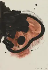 Kurt "kappa" Kocherscheidt, Untitled, 1985, mixed media on paper; framed