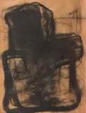 Alois Riedl, Untitled, 1984, mixed media on paper; framed