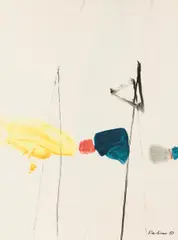 Gottfried Fabian, Untitled, 1983, oil on canvas, framed