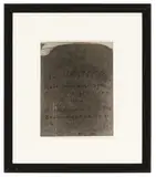Arnulf Rainer, Untitled (original poster design for Galerie Curtze), 1974, pen on photography; framed