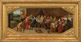 The Wedding at Cana by Frans Francken the Younger, oil on panel, octogonal; framed, offered Oct 2025
