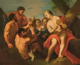 Franz Xaver Hornöck, Apollo and Marsyas, 1807, oil on canvas; framed