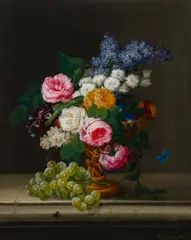 Johann Knapp, Floral Still Life, 1810, oil on canvas; framed