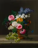 Johann Knapp, Floral Still Life, 1810, oil on canvas; framed