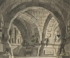 Josef Platzer, Architectural Studies (mixed lot of 4 items), pencil, ink, watercolour on paper; unframed, in cut-out