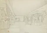 Norbert Bittner, Temple Views and Architectural Studies (mixed lot of 12 items), ink, pencil, watercolour on paper; unframed, partly in cut-out