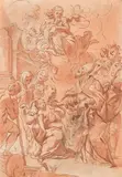 Anton Domenico Gabbiani, Prints (mixed lot of 19 items), various printing techniques; unframed, partly in cut-outs