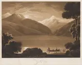 Friedrich Wilhelm Schlotterbeck, Zeller See, Erlaufsee, St. Leonhard in Reith by M. Zell (mixed lot of 3 items), aquatint; unframed, 2 in cut-outs