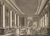 Reinier Vinkeles, Felix Meritus Auditorium, copper engraving; unframed in cut-out