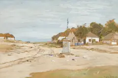 Eugen Jettel, By Staatz, 1898, gouache on paper; framed