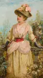 Hans Zatzka, Lady with a hat