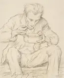 Josef Engelhart, Soup eater