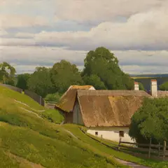 Ferdinand Brunner, Waldviertel, c. 1914, oil on canvas; framed
