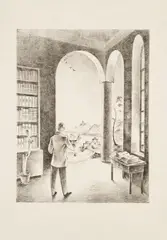 Franz Sedlacek, The author, 1937, lithograph on paper; unframed
