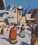 Alfons Walde, Dorfstraße in Tirol
