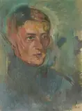 Anton Kolig, Carinthian boy, 1918, oil on canvas; framed