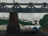 Herbert Breiter, Die Brücke, 1959, oil on canvas; framed