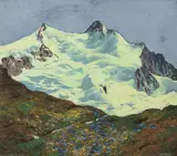 Hugo Hodiener, Monte Rosa, 1931, oil on canvas; framed