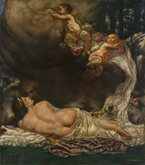 Karl Sterrer, Jupiter and Io, 1911/12, oil on canvas; framed