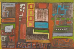 Untitled by Friedrich Aduatz, oil on hardboard; framed, sold Jun 2025