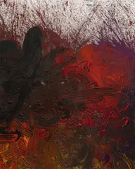 Untitled (Schüttbild / poured picture) by Hermann Nitsch, 2012, acrylic on canvas; unframed, sold Jun 2025