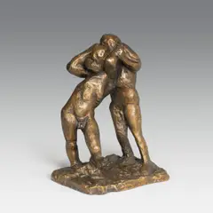 Alfred Hrdlicka, Wrestlers, 1962, bronze