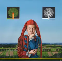 Josef Bramer, Untitled, 2016, oil on canvas; framed