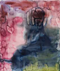 Herbert Brandl, Untitled, 2006, watercolour on paper; framed