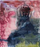 Herbert Brandl, Untitled, 2006, watercolour on paper; framed