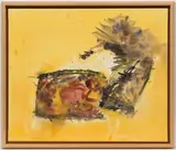 Josef Mikl, Vase mit Pfirsichen