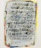 Drago J. Prelog, Spätherbstliche Übung, 2002, acrylic on canvas; framed