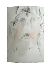 Adolf Frohner, Untitled (The dictator), 1968, mixed media on cardboard; framed