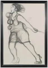 Adolf Frohner, Untitled, 1976, mixed media on paper; framed