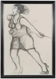 Adolf Frohner, Untitled, 1976, mixed media on paper; framed
