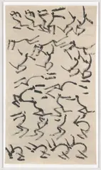 Lore Heuermann, Untitled, India ink on Japanese paper; framed