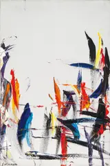 Soshana Afroyim, Joyful, 1990, acrylic on canvas; unframed