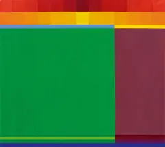 Gerhard Lojen, Mehrfarbige Reihen II, 1978, oil on canvas; unframed