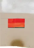 Hans Bischoffshausen, Untitled, 1983, mixed media, collage on thin cardboard; framed